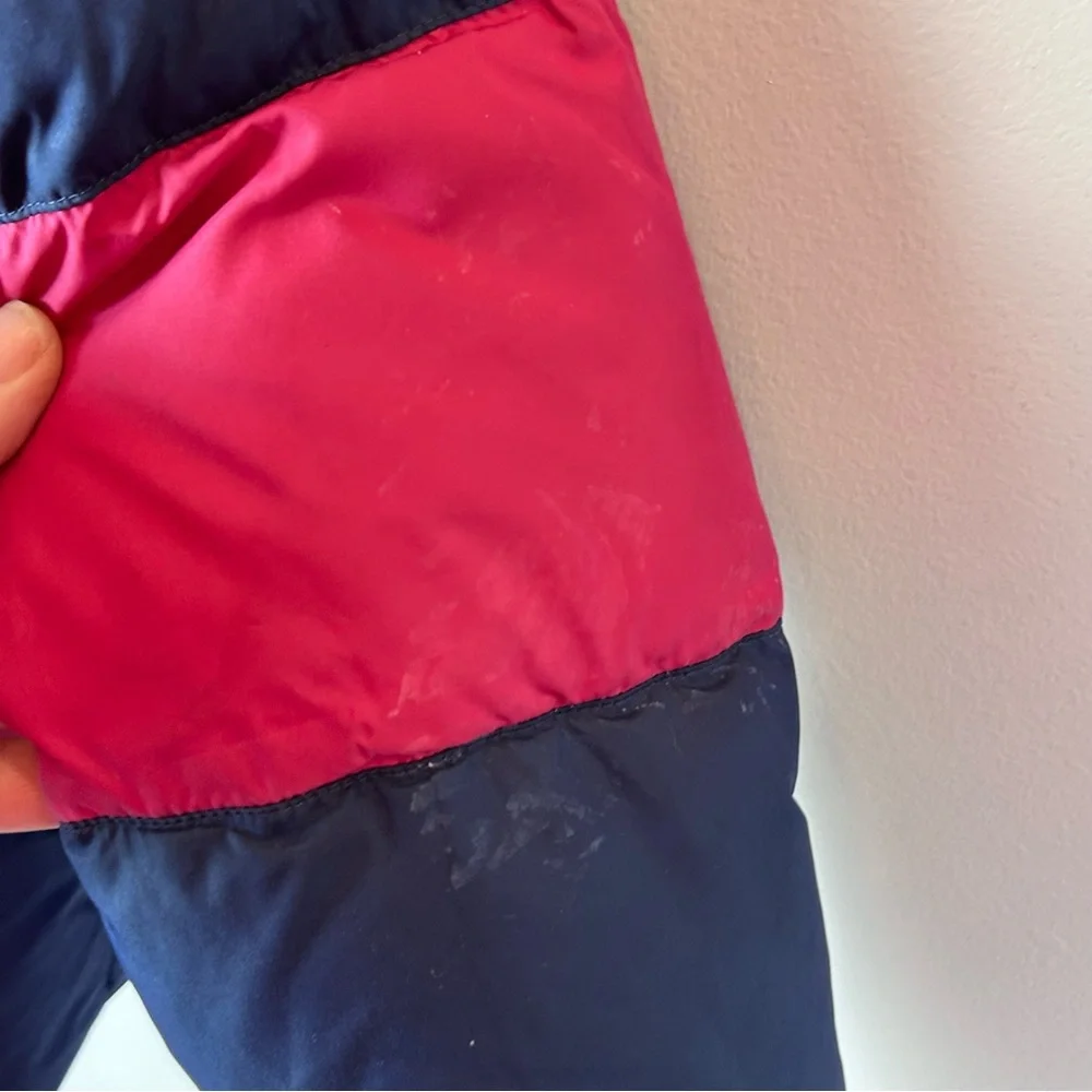 Vtg 90s Ralph Lauren Down Puffer Jacket‎ Girls Small Reversible Pony Crested